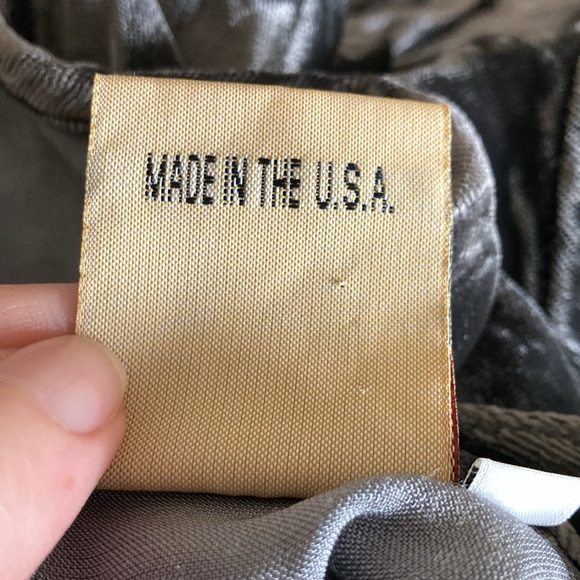 Vintage 90’s Free Wear by Jonathan Hoenscheidt Grey Velvet Maxi Dress Sz M-L - Picture 4 of 6